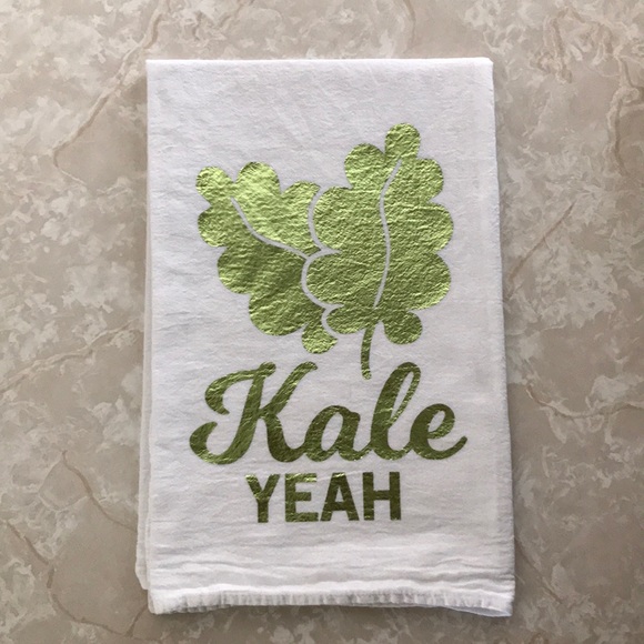 Large Tea Towel “Kale Yeah” - Picture 1 of 2
